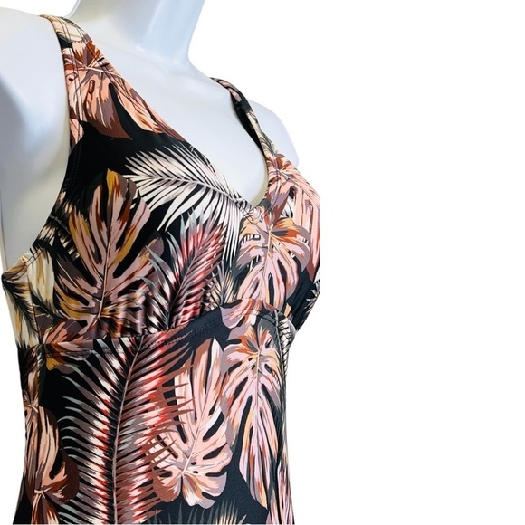 Hurley | One Piece Palm Tree Print Cross Back Swimsuit Sz XS - Picture 4 of 10